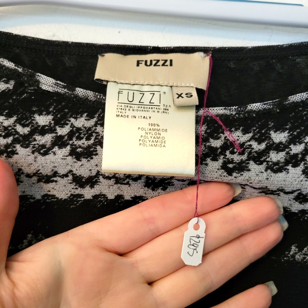 Fuzzi Designer Mesh Mini Dress - Picture 3 of 6